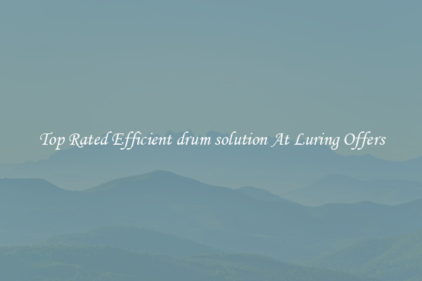 Top Rated Efficient drum solution At Luring Offers
