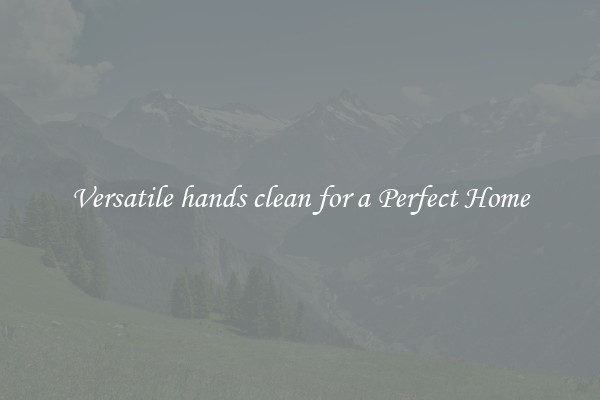 Versatile hands clean for a Perfect Home