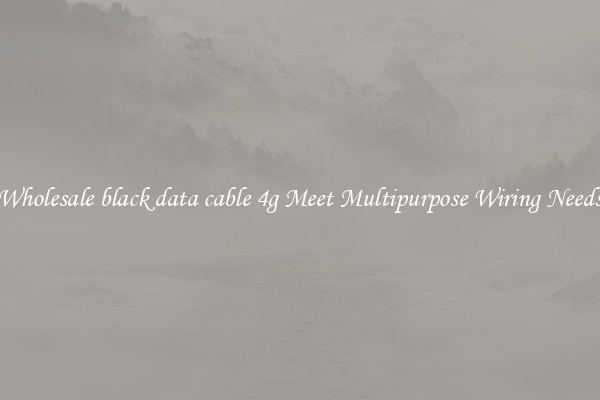 Wholesale black data cable 4g Meet Multipurpose Wiring Needs