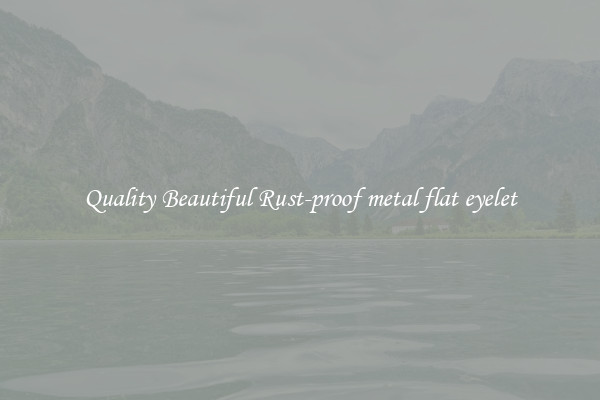 Quality Beautiful Rust-proof metal flat eyelet