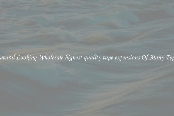 Natural Looking Wholesale highest quality tape extensions Of Many Types