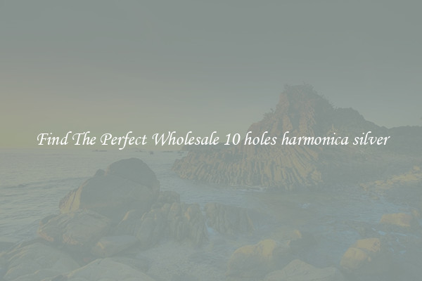 Find The Perfect Wholesale 10 holes harmonica silver