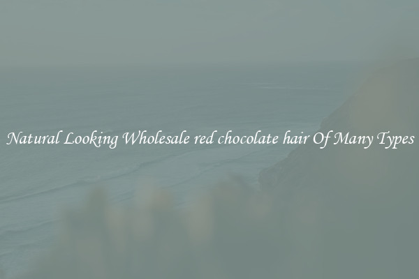 Natural Looking Wholesale red chocolate hair Of Many Types