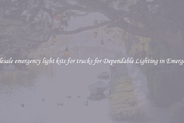 Wholesale emergency light kits for trucks for Dependable Lighting in Emergencies