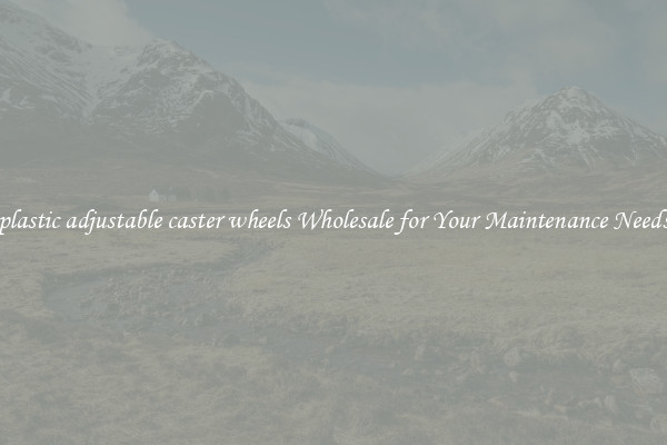 plastic adjustable caster wheels Wholesale for Your Maintenance Needs